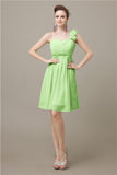 Popular One-shoulder Sweetheart Knee-Length Bridesmaid Dresses