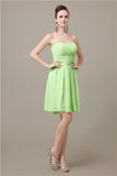 Popular  Chiffon Sweetheart Knee-Length Bridesmaid Dresses