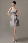 Sweetheart Chiffon A-line Knee-Length Bridesmaid Dresses