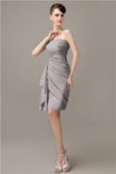 Elegant Sweetheart Chiffon Backless Sheath Bridesmaid Dresses