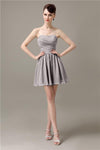 Popular Chiffon A-line Sweetheart Mini Bridesmaid Dresses