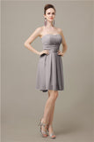 Popular  Chiffon Sweetheart Knee-Length Bridesmaid Dresses