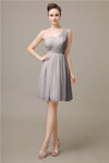 Elegant One-shoulder A-line Knee-Length Bridesmaid Dresses