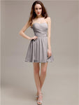 Simple Sweetheart A-Line Short Chiffon Bridesmaid Dresses