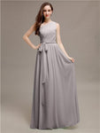 Beautiful A-line One-Shoulder Sleeveless Floor-Length Bridesmaid Dresses