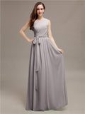 Beautiful A-line One-Shoulder Sleeveless Floor-Length Bridesmaid Dresses