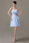 Sweetheart Chiffon A-line Knee-Length Bridesmaid Dresses