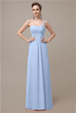 Sweatheart A-line Chiffon One Shoulder Floor-Length Long Bridesmaid Dresses