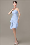 Elegant Sweetheart Chiffon Backless Sheath Bridesmaid Dresses