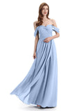 Charming Off-The-Shoulder Sweethert Floor Lenght Bridesmaid Dresses