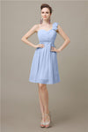 Popular One-shoulder Sweetheart Knee-Length Bridesmaid Dresses