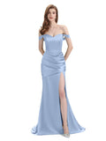 Sexy Sweetheart Off Shoulder Floor-Length Bridesmaid Dresses