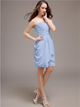 Sweetheart Short Sheath Knee length Bridesmaid Dresses