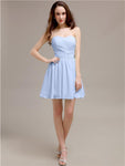 Simple Sweetheart A-Line Short Chiffon Bridesmaid Dresses