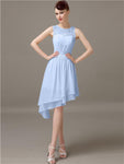 Illusion A-Line Short Bridesmaid Dresses