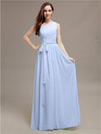 Beautiful A-line One-Shoulder Sleeveless Floor-Length Bridesmaid Dresses