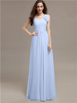 Elegant A-line One-Shoulder With Flowers Floor-Length Bridesmaid Dresses