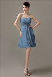 Sweetheart Chiffon A-line Knee-Length Bridesmaid Dresses