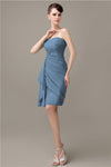 Elegant Sweetheart Chiffon Backless Sheath Bridesmaid Dresses