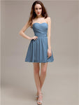 Simple Sweetheart A-Line Short Chiffon Bridesmaid Dresses