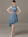 Illusion A-Line Short Bridesmaid Dresses