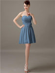 Simple Sweetheart A-Line Short Bridesmaid Dresses