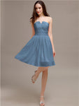 Chiffon Sleeveless A-line Knee-Length Bridesmaid Dresses