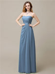 Elegant A-line Chiffon Sweetheart Floor-Length Bridesmaid Dresses