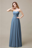 Pretty Chiffon A-line Sweetheart Floor-Length Bridesmaid Dresses