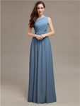 Simple One-Shoulder Sleeveless A-line Chiffon Bridesmaid Dresses