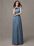 Unique Sweetheart Sleeveless A-line Floor-Length Bridesmaid Dresses