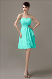 Sweetheart Chiffon A-line Knee-Length Bridesmaid Dresses