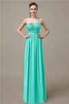 Sweetheart Simple A-line Floor-Length Chiffon Bridesmaid Dresses