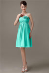 Spaghetti Straps A-line Sweetheart Chiffon Bridesmaid Dresses