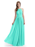 Charming Halter Floor Length Bridesmaid Dresses