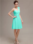 One Shoulder Short A-Line Bridesmaid Dresses