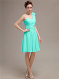 One Shoulder Short A-Line Bridesmaid Dresses