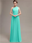 Simple One-shoulder Chiffon Long Bridesmaid Dresses