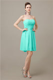 Popular  Chiffon Sweetheart Knee-Length Bridesmaid Dresses