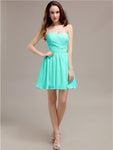 Simple Sweetheart A-Line Short Chiffon Bridesmaid Dresses