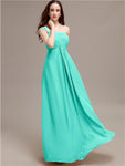 A-line One-shoulder Long Chiffon Bridesmaid Dresses