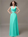 Shoulder Strap A-line Floor-Length Bridesmaid Dresses