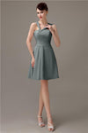 Simple A-line Knee-length Chiffon Bridesmaid Dresses