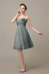 A-line Chiffon Sweetheart Knee-Length Short Bridesmaid Dresses