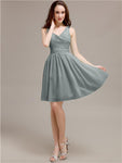 V-Neck Short A-Line Bridesmaid Dresses