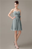 Fashion Sweetheart A-line Chiffon Knee-length Bridesmaid Dresses