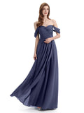 Charming Off-The-Shoulder Sweethert Floor Lenght Bridesmaid Dresses