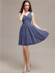 V-Neck Short A-Line Bridesmaid Dresses