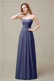 Pretty Chiffon A-line Sweetheart Floor-Length Bridesmaid Dresses