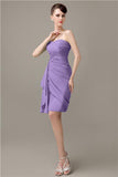 Elegant Sweetheart Chiffon Backless Sheath Bridesmaid Dresses